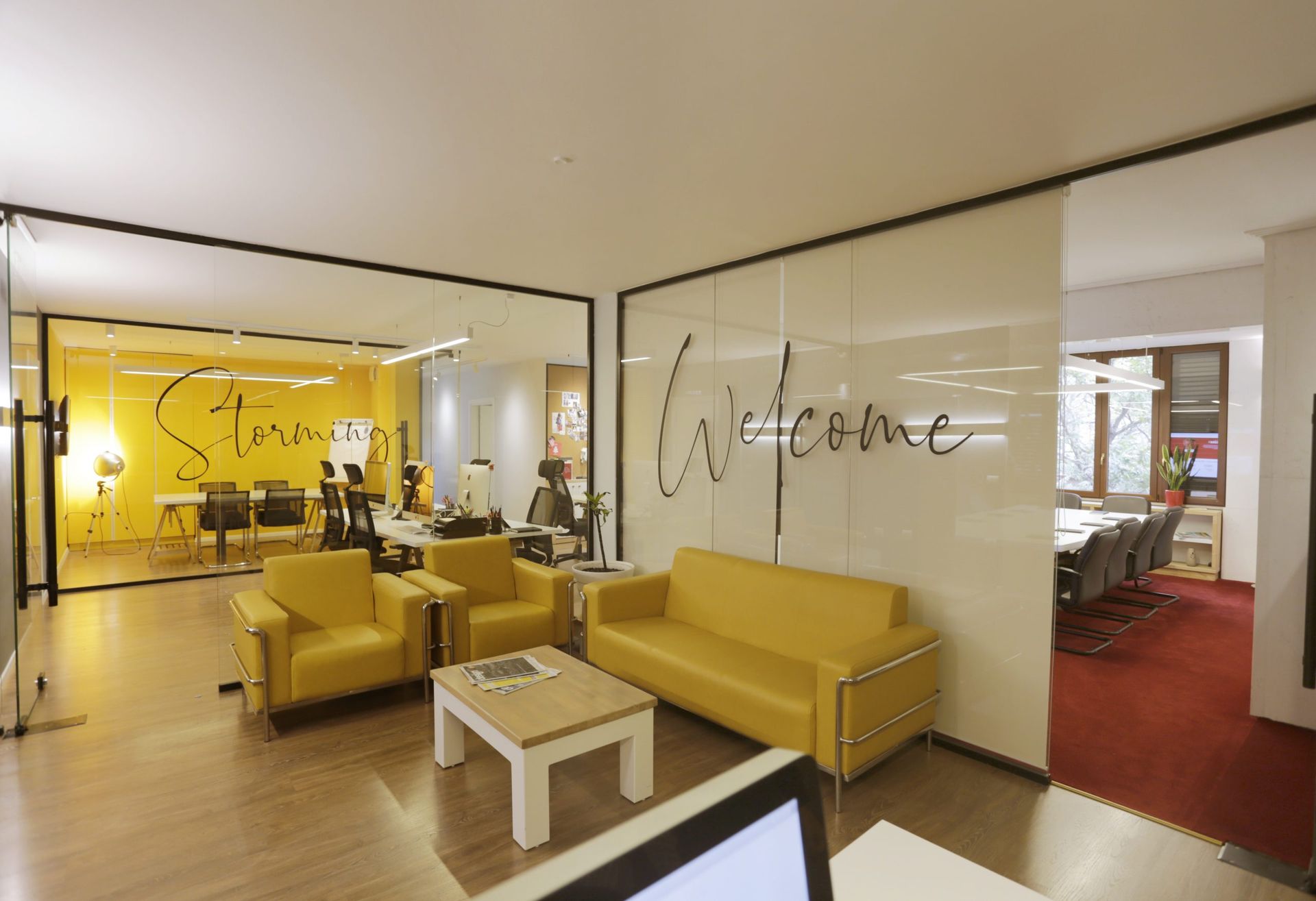 Das Büro von Vatra Agency in Tirana